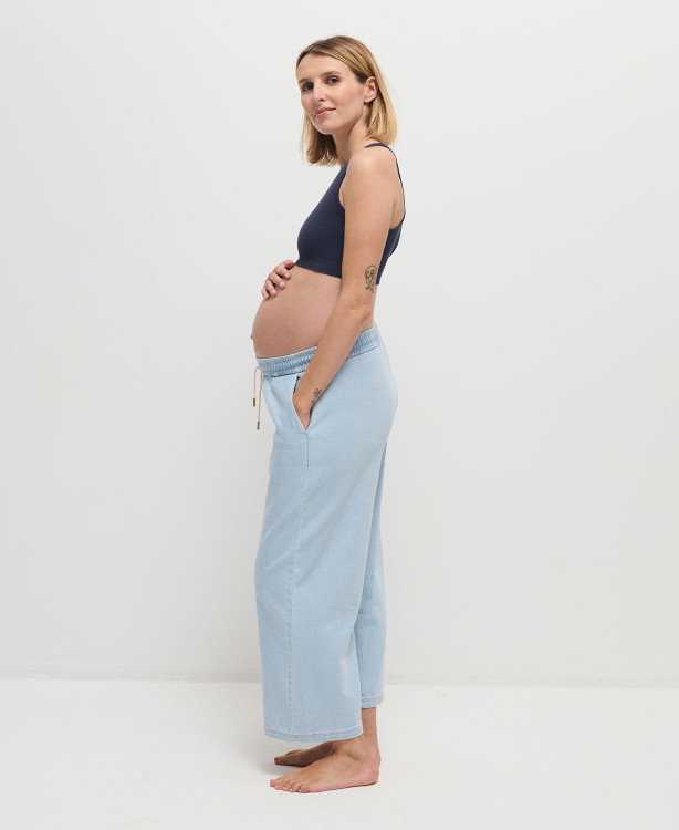 Maria Light Denim Umstandshose