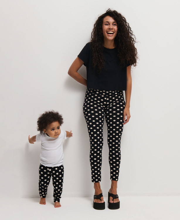 Mom/child Polka Dots leggings set