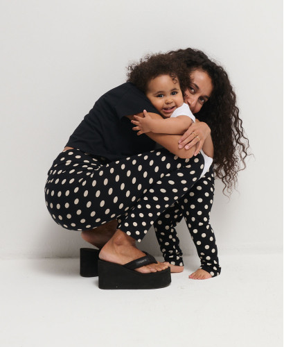 Mama/Kind-Punkten-Leggings-Duo