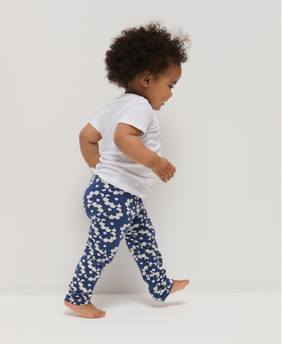 Leggings Kinder Blumen Bio-Baumwolle
