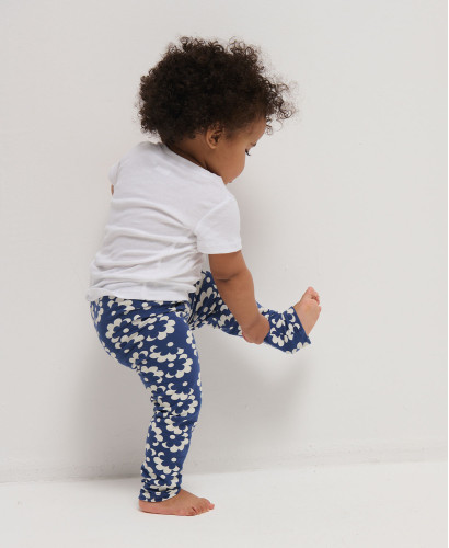 Leggings Kinder Blumen Bio-Baumwolle