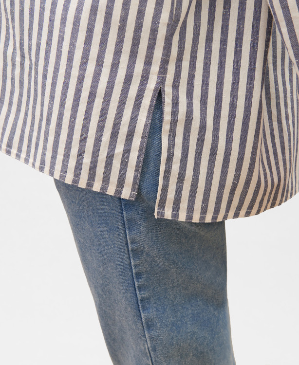 Juliette Cotton Pregnancy Striped Shirt