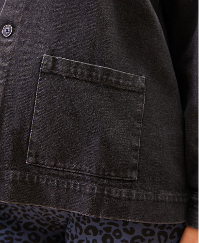 Veste Denim Noir Maï