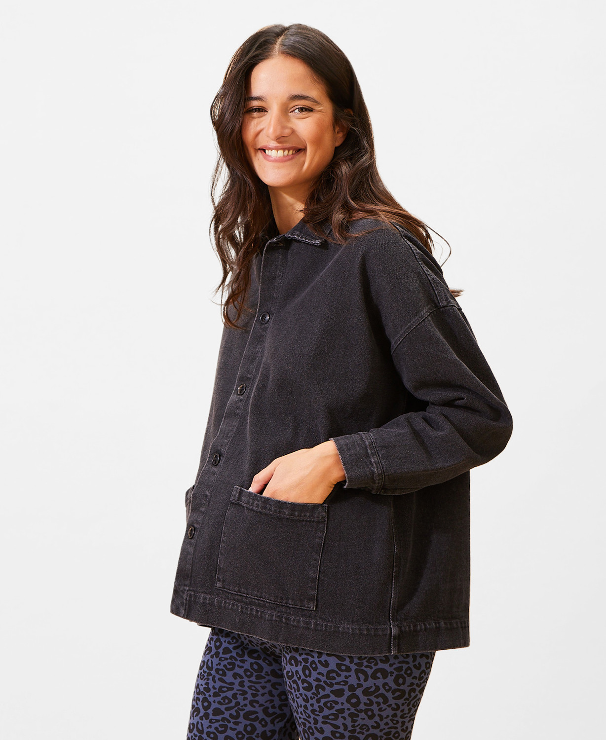 Mai Black Denim Jacket