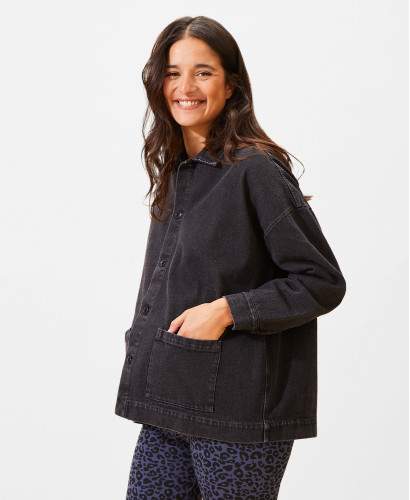 Veste Denim Noir Maï