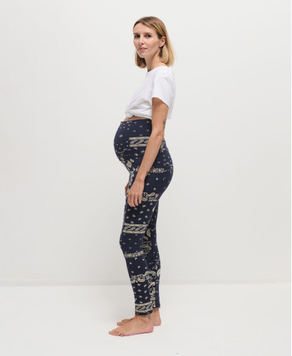 Organic Cotton Bandana Pregnancy Leggings
