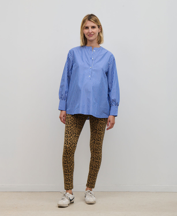 Noa Striped Cotton Poplin Blouse