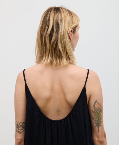 Janis Black Organic Cotton Pregnancy Dress