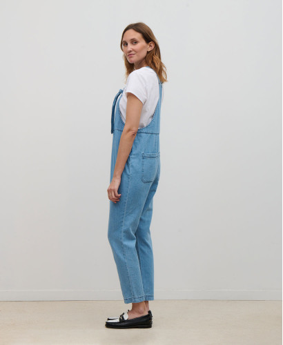 Arizona Denim Cotton Maternity Overall