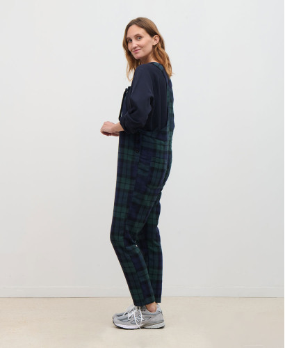Arizona Check Cotton Flannel Overalls