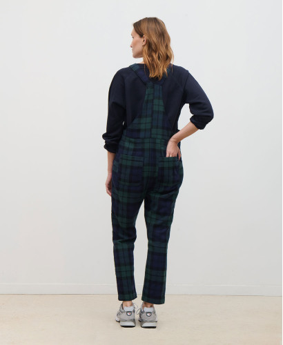 Arizona Check Cotton Flannel Overalls