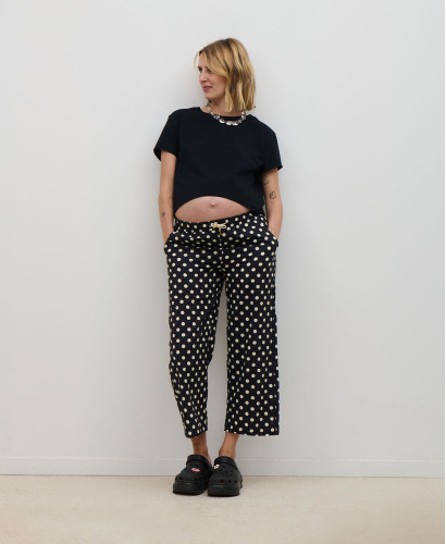 Maria Baumwolle Punkten Umstandshose