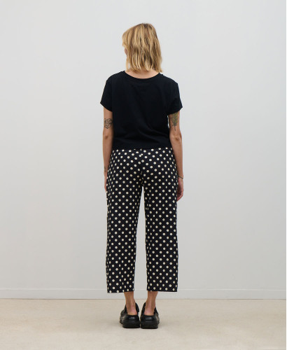 Pantalon Grossesse Coton Pois Maria