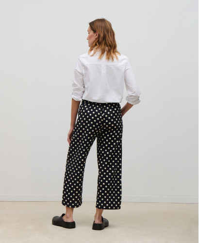 Pregnancy Trousers Polka Dots Cotton Maria