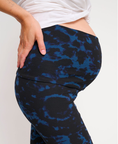 Legging Grossesse Vichy Bleu l Leggings Cool Essentiel Femme Enceinte -  Tie and Dye 