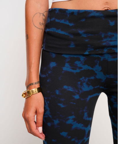 Schwangerschaft-Leggings Bio-Baumwolle Tie & Dye