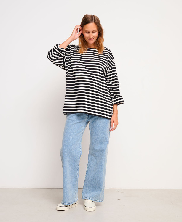 Marinière Oversize Noire