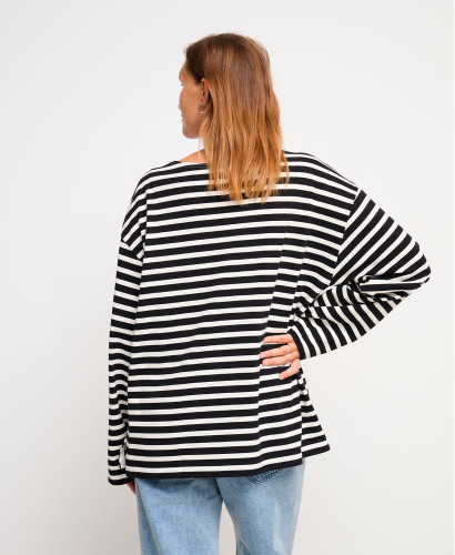Marinière Oversize Noire