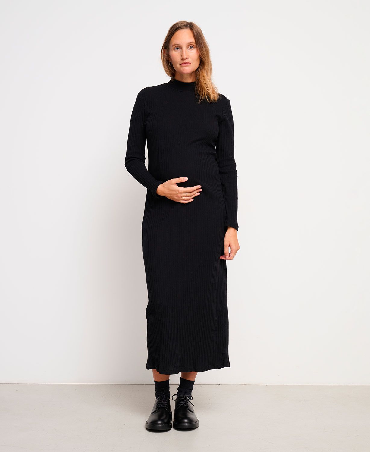 Baya Schwarzes Umstands-Maxikleid