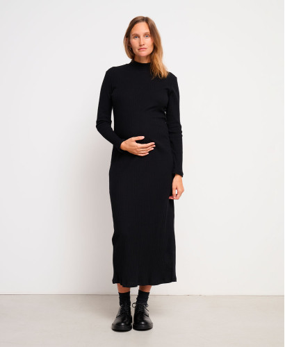 Baya Schwarzes Umstands-Maxikleid
