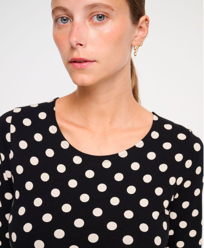 Maé Organic Cotton Polka Dot Maternity Dress