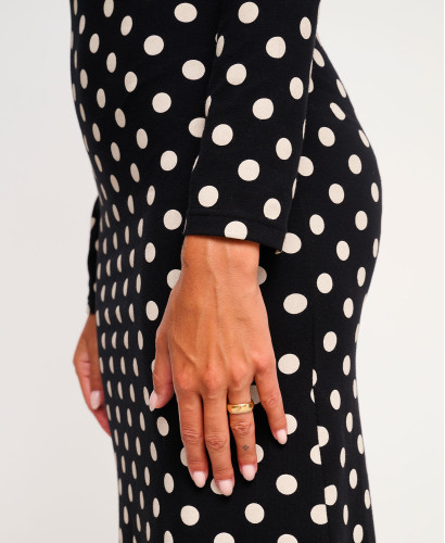 Maé Organic Cotton Polka Dot Maternity Dress