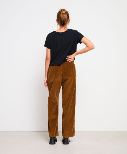 Axelle Brown Corduroy Maternity Pants