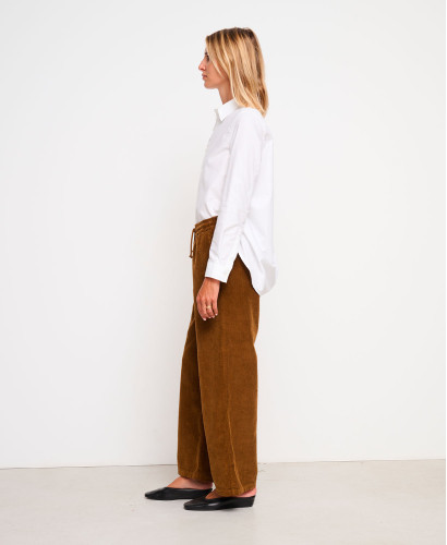 Axelle Brown Corduroy Maternity Pants