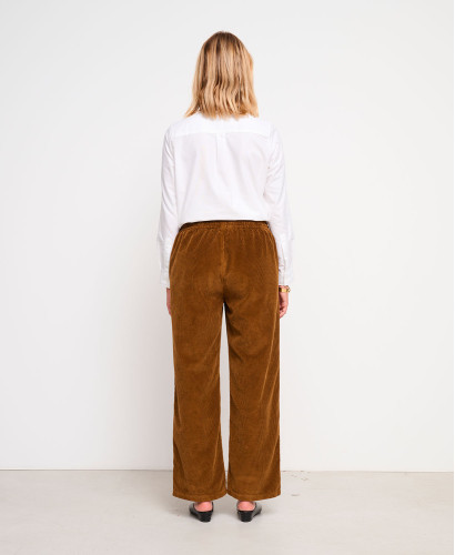 Axelle Brown Corduroy Maternity Pants