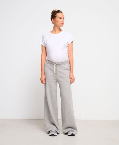 Pia Grey Brushed Fleece Joggers