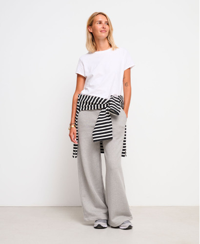 Pia Grey Brushed Fleece Joggers