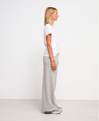 Pia Graue Jogginghose Angerauter Fleece