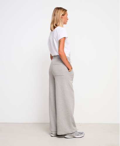 Pia Graue Jogginghose Angerauter Fleece