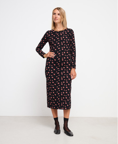 Robe Grossesse Roses Maé Coton Bio