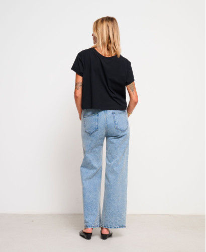 Schwangerschaftsjeans Wide Leg Light
