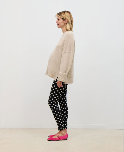 Beiger Wollpullover Paco