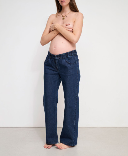 Jean Grossesse Wide Leg Brut