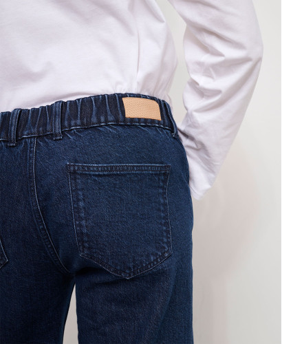 Raw Blue Wide Leg Pregnancy Jeans