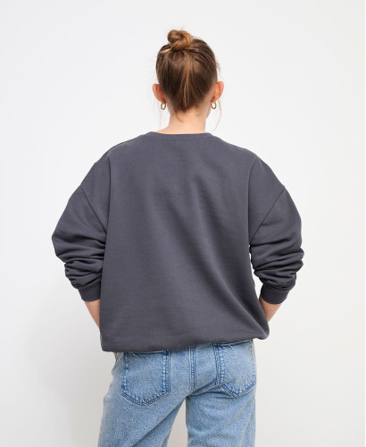 Alphonse Grey Anthracite Breastfeeding Zip Sweatshirt