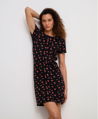 Robe Grossesse Roses Aimée Coton Bio