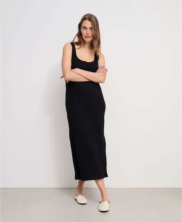 Anouk Black Long Maternity Dress