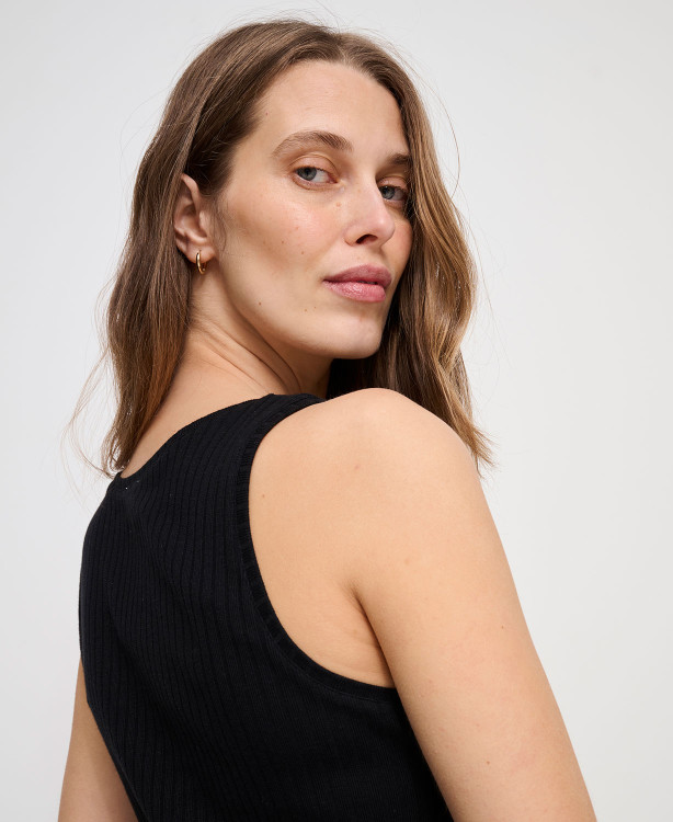 Anouk Lange Umstands-Kleid Schwarz