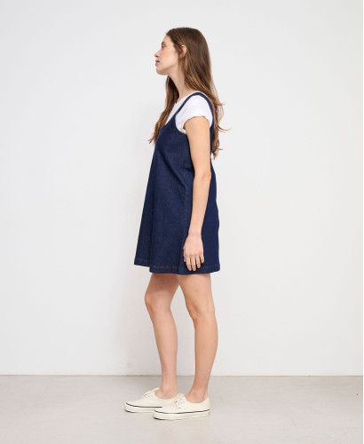 Anna Raw Denim Maternity Dress