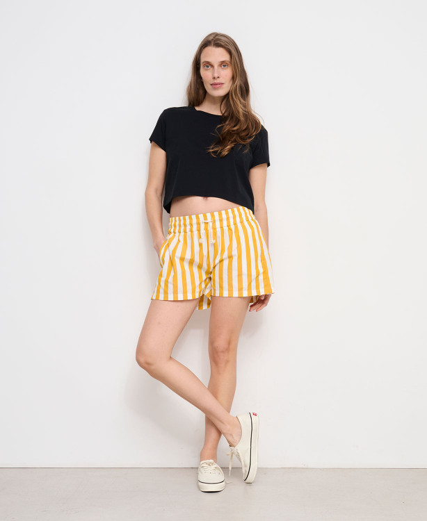 Short Grossesse Coton Rayures Romy