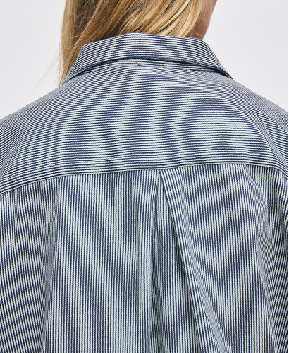 Veste Denim Rayures Bleues Andrea